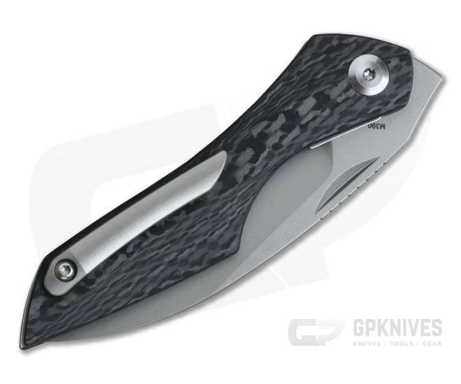 Isham Bladeworks Abstruse Front Flipper Carbon Fiber Liner Lock 4 Isham Bladeworks Abstruse Front Flipper Carbon Fiber Liner Lock - Image 2