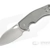 GiantMouse ACE Biblio Stonewashed Titanium Satin M390 Liner Lock Flipper -Outlet Flippers Store biblio ti satin 1