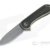 CIVIVI Mini Elementum Gray Hand Rubbed 14C28N Brass Frame Lock Flipper C18062Q-1 -Outlet Flippers Store c18062q 1 1 1