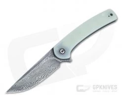 CIVIVI Mini Asticus Black Damascus Natural G10 Liner Lock Flipper C19026B-DS1