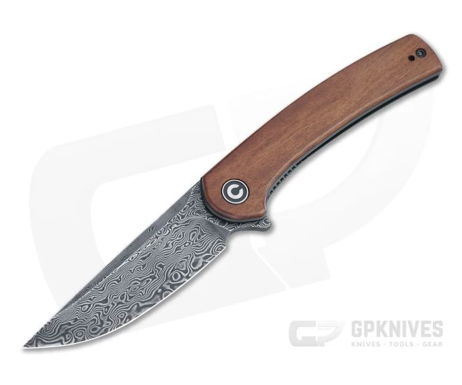 CIVIVI Mini Asticus Black Damascus Cuibourtia Wood Liner Lock Flipper C19026B-DS2 3 CIVIVI Mini Asticus Black Damascus Cuibourtia Wood Liner Lock Flipper C19026B-DS2
