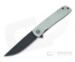 CIVIVI Bo Zinker Black Stonewashed Nitro-V Natural G10 Liner Lock Flipper C20009B-4