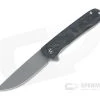 CIVIVI Bo Zinker Gray Stonewashed Nitro-V Blue Carbon Fiber Liner Lock Flipper C20009B-A