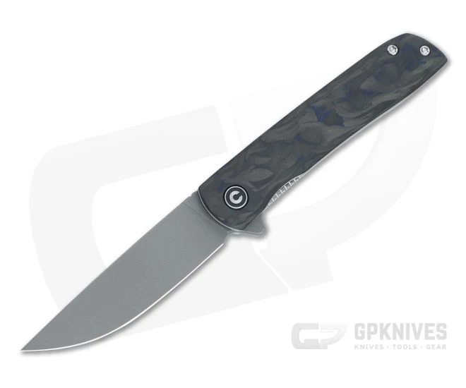 CIVIVI Bo Zinker Gray Stonewashed Nitro-V Blue Carbon Fiber Liner Lock Flipper C20009B-A 3 CIVIVI Bo Zinker Gray Stonewashed Nitro-V Blue Carbon Fiber Liner Lock Flipper C20009B-A