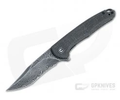 CIVIVI x Ochs Mini Sandbar Black Damascus Black Micarta Flipper C20011-DS1