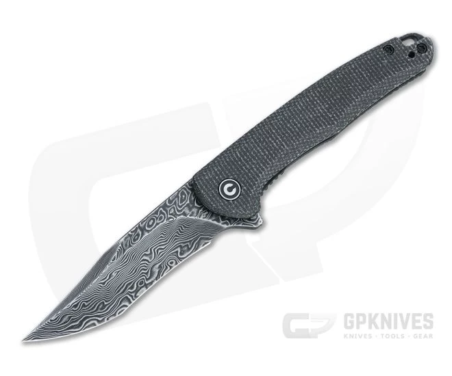 CIVIVI x Ochs Mini Sandbar Black Damascus Black Micarta Flipper C20011-DS1 3 CIVIVI x Ochs Mini Sandbar Black Damascus Black Micarta Flipper C20011-DS1