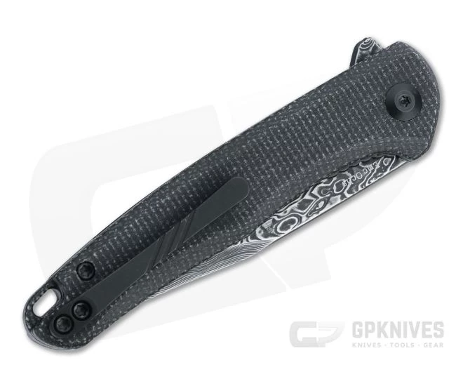 CIVIVI x Ochs Mini Sandbar Black Damascus Black Micarta Flipper C20011-DS1 4 CIVIVI x Ochs Mini Sandbar Black Damascus Black Micarta Flipper C20011-DS1 - Image 2