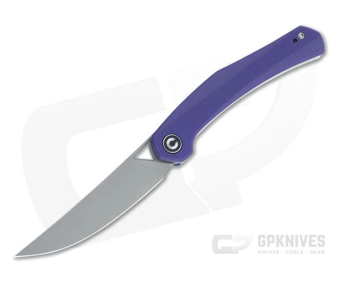 CIVIVI Lazar Isham Gray Stonewashed Stainless Purple G10 Front Flipper C20013-2 3 CIVIVI Lazar Isham Gray Stonewashed Stainless Purple G10 Front Flipper C20013-2