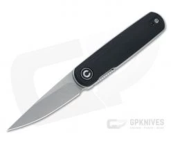 CIVIVI x Lundquist Lumi Stonewashed 14C28N Black G10 Top Flipper C20024-3