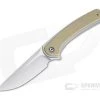 CIVIVI Asticus Stonewashed Brass Satin D2 Liner Lock Flipper C2002E -Outlet Flippers Store c2002e 1 1