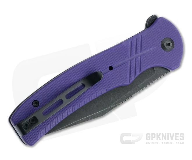 CIVIVI Cogent Button Lock Flipper Black Stonewashed 14C28N Purple G10 Folder C20038D-2 4 CIVIVI Cogent Button Lock Flipper Black Stonewashed 14C28N Purple G10 Folder C20038D-2 - Image 2