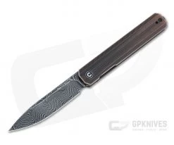 CIVIVI Exarch Black Copper Black Damascus Liner Lock Front Flipper C2003DS-2