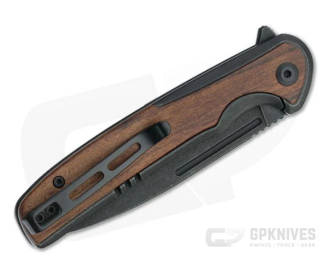 CIVIVI Voltaic Flipper Black Stonewashed 14C28N Cuibourtia Wood Inlaid Frame Lock Folder C20060-1 4 CIVIVI Voltaic Flipper Black Stonewashed 14C28N Cuibourtia Wood Inlaid Frame Lock Folder C20060-1 - Image 2