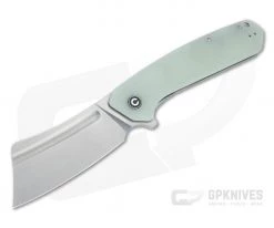 CIVIVI Bullmastiff Stonewashed Cleaver Coarse Natural G10 Liner Lock Flipper C2006E