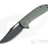 CIVIVI Ortis Black Stonewashed 9Cr18MoV Clip Point OD Green FRN Liner Lock Flipper C2013C -Outlet Flippers Store c2013c 1 1