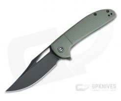 CIVIVI Ortis Black Stonewashed 9Cr18MoV Clip Point OD Green FRN Liner Lock Flipper C2013C