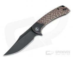 CIVIVI Dogma Black Polished Copper Black Stonewashed D2 Liner Lock Flipper C2014B