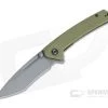 CIVIVI Keen Nadder Gray Stonewashed N690 Olive Micarta Liner Lock Flipper C2021C -Outlet Flippers Store c2021c 1 1