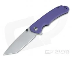 CIVIVI Brazen Tanto Purple G10 Gray Stonewashed D2 Liner Lock Flipper C2023A
