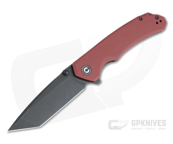 CIVIVI Brazen Tanto Burgundy G10 Black Stonewashed D2 Liner Lock Flipper C2023B 3 CIVIVI Brazen Tanto Burgundy G10 Black Stonewashed D2 Liner Lock Flipper C2023B