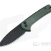 CIVIVI Conspirator Black Stonewashed Nitro-V Green Micarta Button Lock Flipper C21006-2 -Outlet Flippers Store c21006 2 1 1