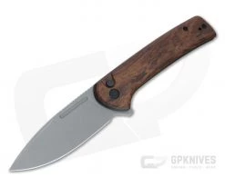 CIVIVI Conspirator Gray Stonewashed Nitro-V Cuibourtia Wood Button Lock Flipper C21006-3
