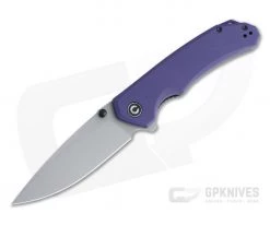 CIVIVI Brazen Drop Point Purple G10 Stonewashed 14c28n Liner Lock Flipper C2102A
