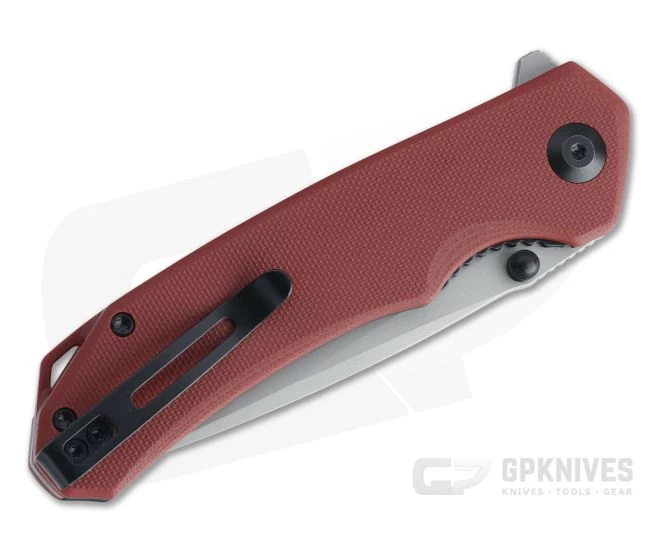 CIVIVI Brazen Drop Point Burgundy G10 Stonewashed 14c28n Liner Lock Flipper C2102B 4 CIVIVI Brazen Drop Point Burgundy G10 Stonewashed 14c28n Liner Lock Flipper C2102B - Image 2