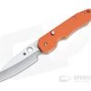 Spyderco Smock Top Flipper Orange Grooved G10 Putman Custom Scales -Outlet Flippers Store c240cfp pbs 010