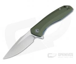 CIVIVI Baklash Green G10 Liner Lock Satin Blade Flipper C801A