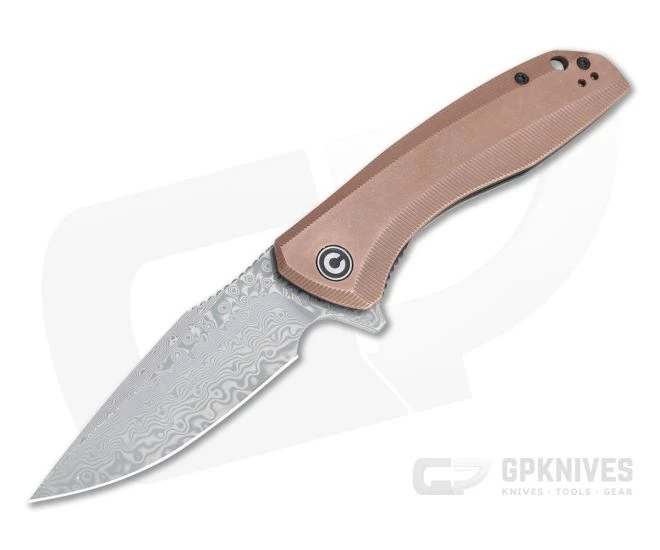 CIVIVI Baklash Damascus Stonewashed Copper Liner Lock Flipper C801DS-2 3 CIVIVI Baklash Damascus Stonewashed Copper Liner Lock Flipper C801DS-2