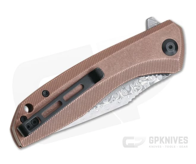 CIVIVI Baklash Damascus Stonewashed Copper Liner Lock Flipper C801DS-2 4 CIVIVI Baklash Damascus Stonewashed Copper Liner Lock Flipper C801DS-2 - Image 2