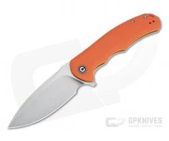 CIVIVI Praxis C803D Orange G10 9Cr18MoV Stainless Steel Liner Lock Flipper