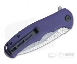 CIVIVI Praxis C803DS-2 Purple G10 Damascus Liner Lock Flipper -Outlet Flippers Store c803ds 2 2 1
