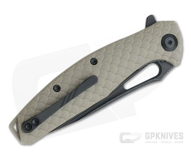 CIVIVI Wyvern Black Stonewashed D2 Tan Scale FRN Liner Lock Flipper C902F 4 CIVIVI Wyvern Black Stonewashed D2 Tan Scale FRN Liner Lock Flipper C902F - Image 2