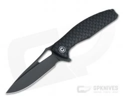 CIVIVI Wyvern Black Stonewashed D2 Black Scale FRN Liner Lock Flipper C902I
