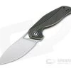 CIVIVI Anthropos Isham Black Stonewashed Brass Satin 154CM Liner Lock Flipper C903D