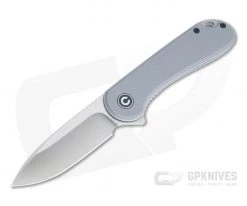 CIVIVI Elementum C907B Gray G10 Satin D2 Liner Lock Flipper