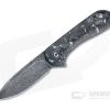 CIVIVI Elementum Black Damascus Silvery Carbon Fiber Shred Liner Lock Flipper C907C-DS2 -Outlet Flippers Store c907c ds2 1