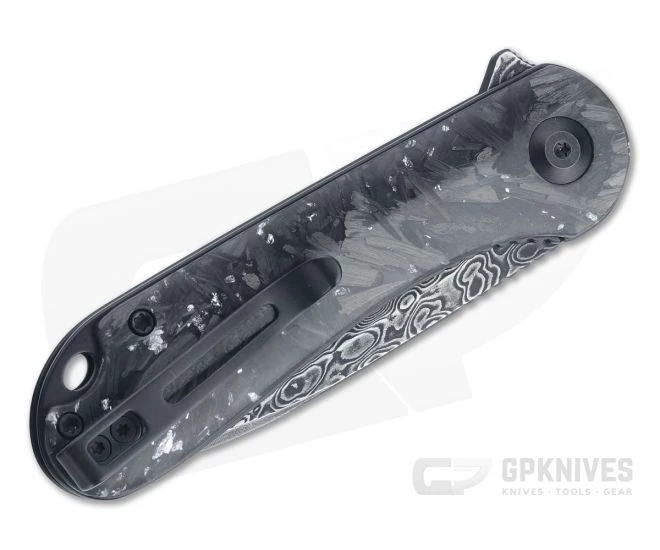 CIVIVI Elementum Black Damascus Silvery Carbon Fiber Shred Liner Lock Flipper C907C-DS2 4 CIVIVI Elementum Black Damascus Silvery Carbon Fiber Shred Liner Lock Flipper C907C-DS2 - Image 2