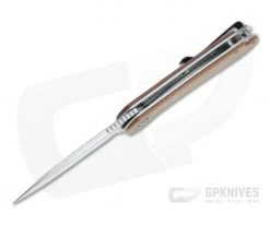 CIVIVI Elementum C907M Brown Canvas Micarta Satin D2 Liner Lock Flipper -Outlet Flippers Store c907m 3