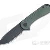 CIVIVI Elementum Tanto Black Stonewashed D2 Green Micarta Liner Lock Flipper C907T-E -Outlet Flippers Store c907t e 1