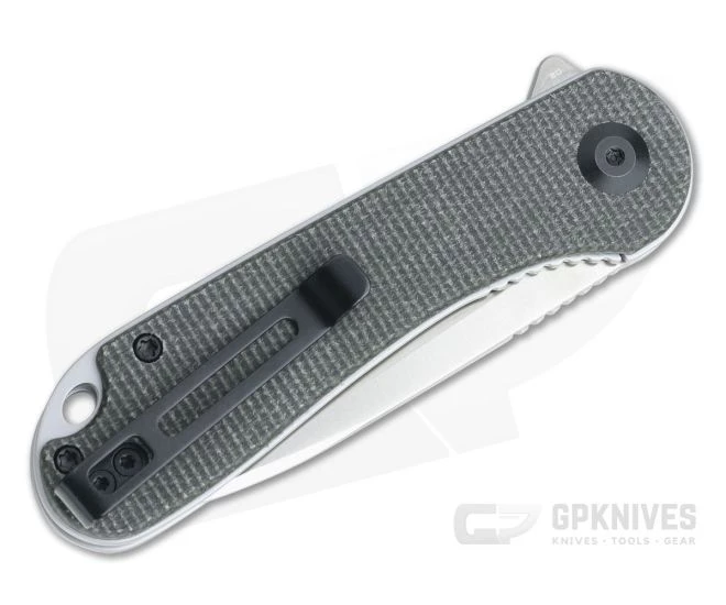 CIVIVI Elementum C907T Dark Green Canvas Micarta Satin D2 Liner Lock Flipper 4 CIVIVI Elementum C907T Dark Green Canvas Micarta Satin D2 Liner Lock Flipper - Image 2