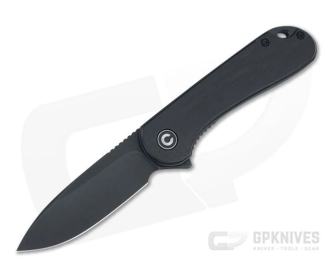 CIVIVI Elementum Black Ebony Wood Black Stonewashed D2 Liner Lock Flipper C907W 3 CIVIVI Elementum Black Ebony Wood Black Stonewashed D2 Liner Lock Flipper C907W