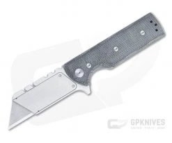 Chaves Ultramar C.H.U.B. Flipper Black Micarta Titanium Folding Utility Knife