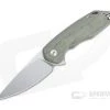 GiantMouse ACE Corta Stonewashed M390 Green Canvas Micarta Liner Lock Flipper -Outlet Flippers Store corta grn 1