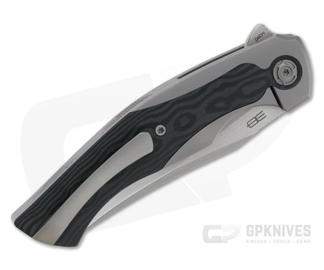 Reate Knives Coyote ELB Stonewashed M390 Carbon Fiber Titanium Frame Lock Flipper 4 Reate Knives Coyote ELB Stonewashed M390 Carbon Fiber Titanium Frame Lock Flipper - Image 2