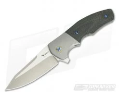 Reate Knives Crossroads Kirby Lambert Design M390 Carbon Fiber Titanium Bolster Liner Lock Flipper