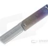 D Rocket Design MaximX Flipper M390 Aztec Engraved Anodized Titanium Folder 0035