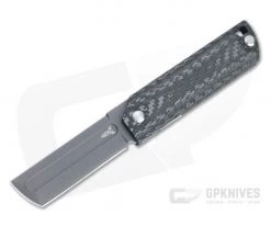 D Rocket Design MaximX EDC Flipper Black M390 Carbon Fiber Folding Knife 0036